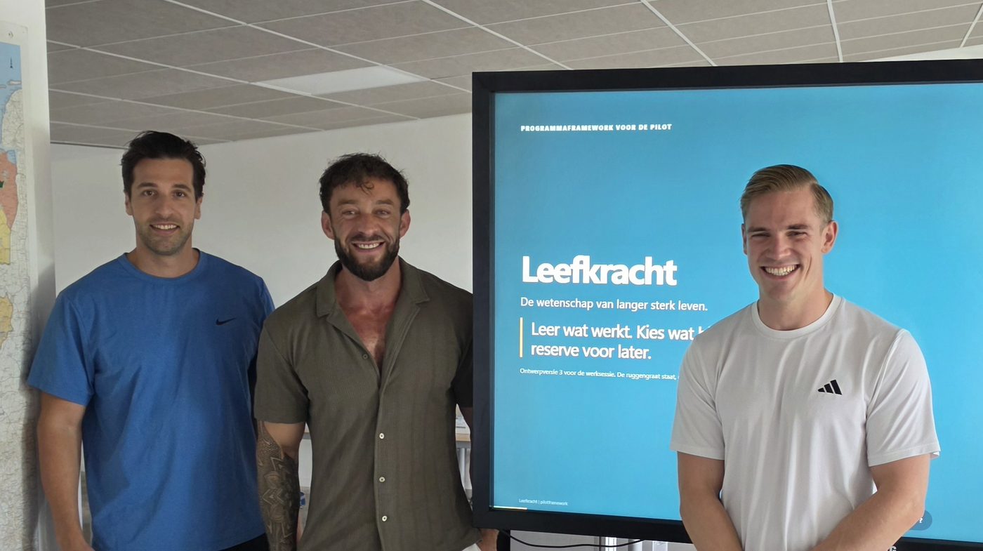 Damas met de twee mede-initiatiefnemers van Leefkracht